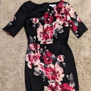 Great winter floral dress!